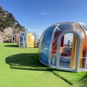 PC Clear Igloo Bubble Tents Connectable Transparent Dome House