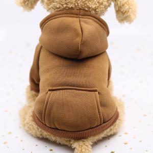 0.1kg Pets Wearing Clothes Blank Woven Logo Puppy Pet Fleece Plain