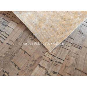 Decorative A Grade Rubber Sheet Roll , Upholstery Cork Leather Fabric for Bag