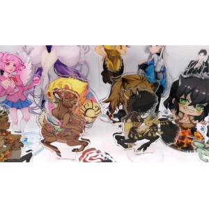 Customized Acrylic display board/advertising display board with Anime figure