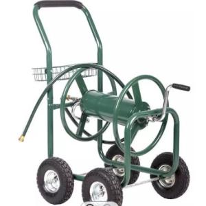 Four-wheel Outdoor Heavy Duty Garden Yard Planting Water Hose Reel Cart With