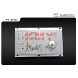 Buy cheap FCC 100*196mm Function Keypad Kiosk Metal Keyboard With Trackball from wholesalers