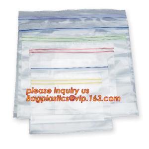 double track reclosable zip lock bag, double-track zipper closure, slide seal