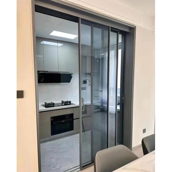 Buy Customizable Aluminium Sliding Door with Unique Glass Design at wholesale prices