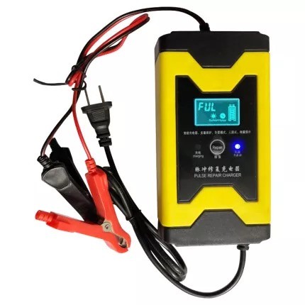 Buy 12V 6A Smart Lead Acid Battery Charger Full Automatic Charging Adapter for Car Motorcycle Electric Bike Scooter LCD Disp at wholesale prices