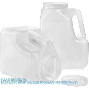 Gallon Jar With Handle And Airtight Lid - Square Empty Storage Containers And