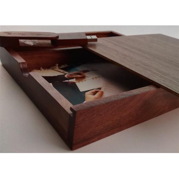 Buy Customized Wedding Album Presentation Box , Wooden Photo Keepsake Box at wholesale prices