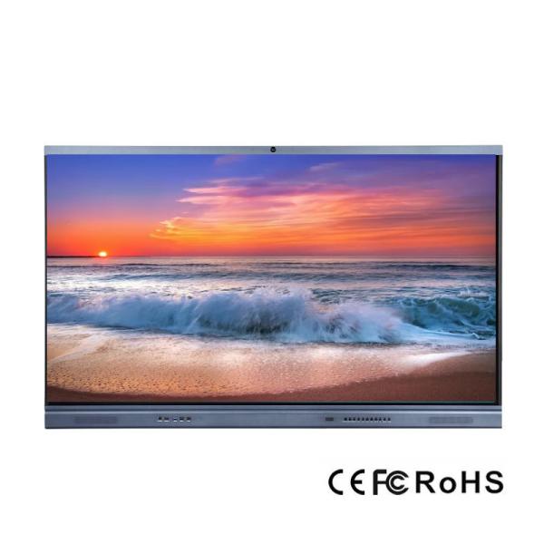 IR LED Interactive Whiteboard 75'' Interactive LCD Flat Panel Touch Monitor For
