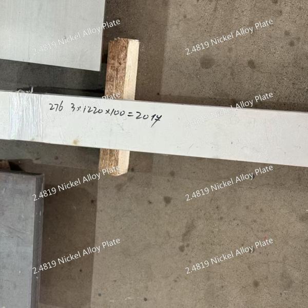 1000mm 1219mm 1500mm Width DIN 2.4819 Nickel Alloy Plate Hastelloy C-276 1.0 30.0mm Thickness For Industrial