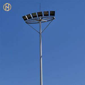 Polygonal Q460 Street Light High Mast Light Pole Overlap Connection