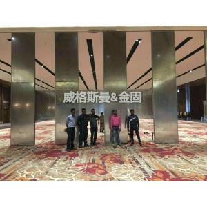 Manual Operation Dividing Partition Wall With Aluminum Frame And Soundproof Fabric Panel