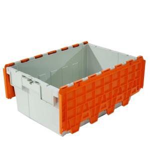 Rectangular Plastic Moving Box Containers with Lid Customized Color Silk
