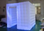 2.5 M Led Inflatable Photo Booth One Door With Color Changing Light