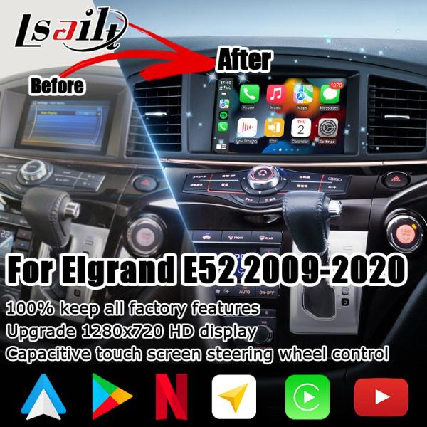 Nissan Elgrand E52 HD muti finger touch HD screen upgrade wireless carplay