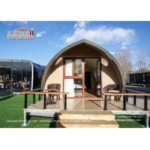 Self - Cleaning Luxury Glamping Tents PVC-Coated Polyester Textile Side Walls