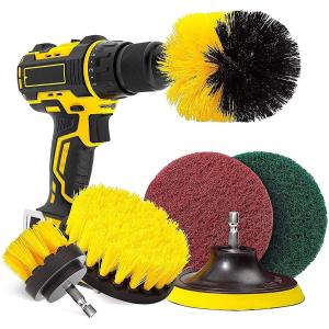 6pcs Power Drill Brush Set 0.35mm Filament Diameter Cordless Power Scrubber