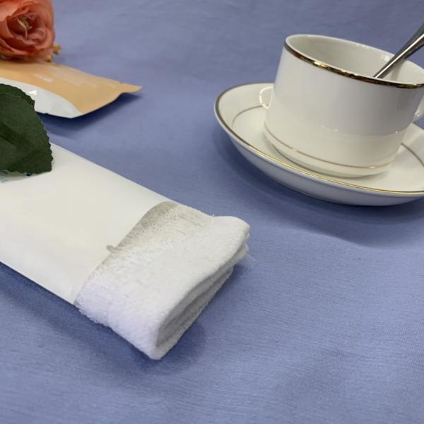 Lemon Scent White Facial Airline Wet Towel