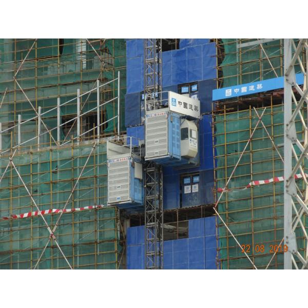 Buy Twin Cage Safety 450m Passenger Material Rack And Pinion Hoist at wholesale prices