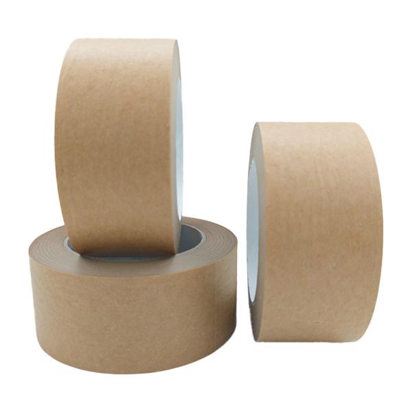Custom Size Biodegradable Brown Writable Self Adhesion Kraft Paper Packing Tape