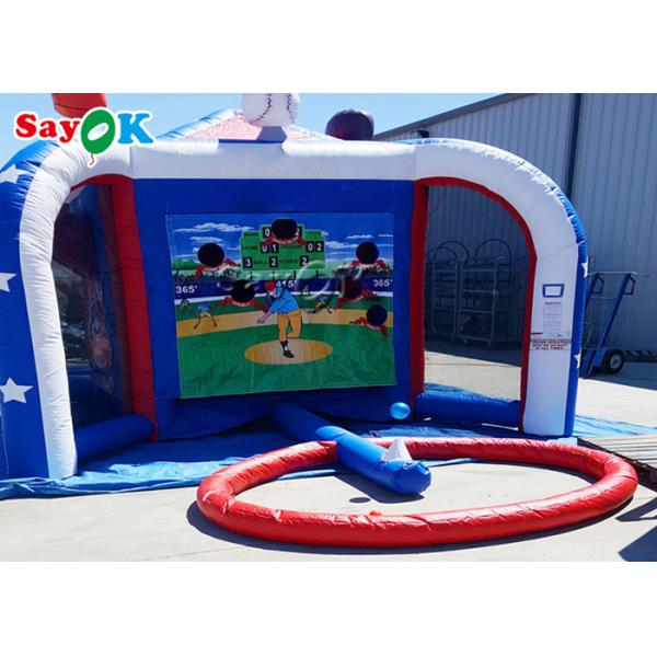 Inflatable Ball Game Carnival Inflatable Sports Games Batter Up Teeball Baseball Shooting