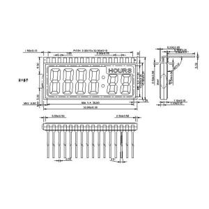 VDD 3V HTN LCD Display Instructments Meter Segment LCD Display