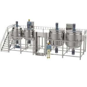 Stainless Steel Washing Liquid Homogenizer Cosmetic Cream Mixing Machine