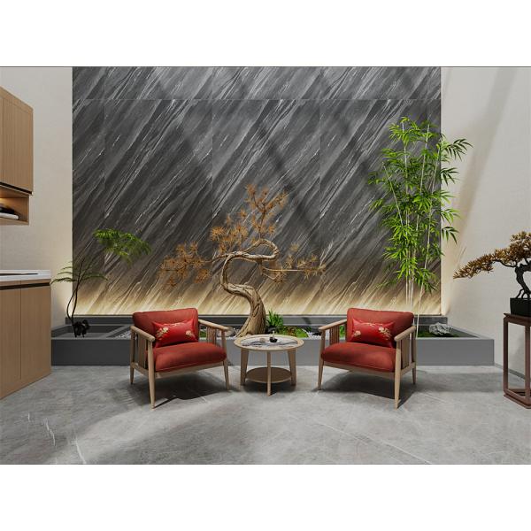 Gray 1600x3200mm Matte Sintered Stone Slab for Shopping Mall Walls