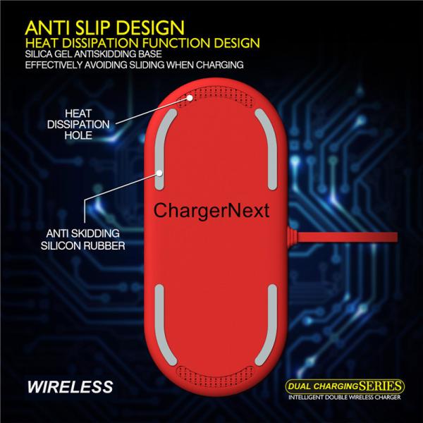 Buy 2018 New Round Shape 9v output 7.5W Fast Charge universal QI Mobile Phone Wireless Charger for Samsung S8 for iphone 8 at wholesale prices