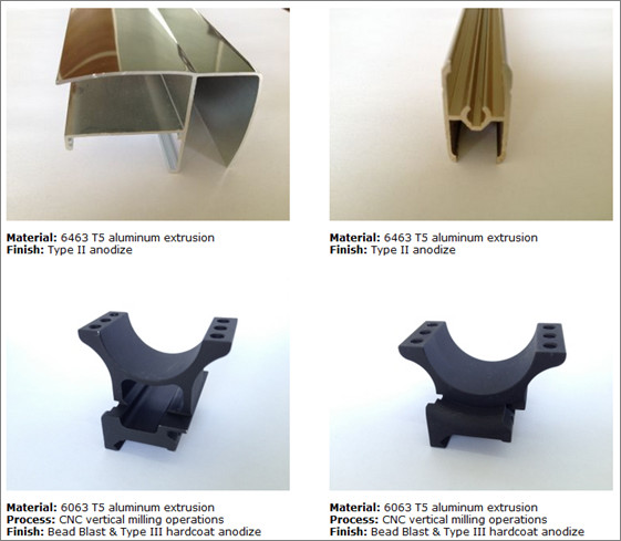 Buy UGA Anodised Aluminium Alloy Profile Extrusions Black Oxide at wholesale prices