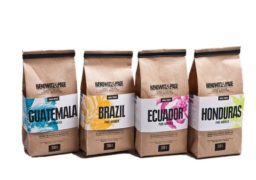 Customized Tin Tie Coffee Bean Bag / Aluminum Foil Side Gusset Quad Seal Packaging Coffee Bag with Valve