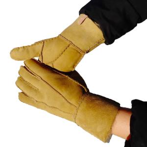 popular shearling sheepskin Gloves sheepskin double face gloves motorcycle