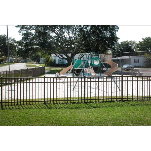 Zinc Coating 2.1m Height Steel Tubular Fencing For Pool