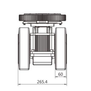 Mechanical Differential AGV Steering Wheel Assembly Drive Diameter 230MM