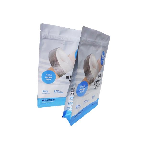 Moisture Proof Foil Printing Laminated Food Packaging Pet Frozen/Dry Bag With Zipper Seal