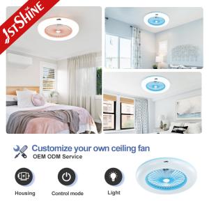 Study Room Silent 360 Degree Ceiling Fan 24" Mini Ceiling Box Fan With LED
