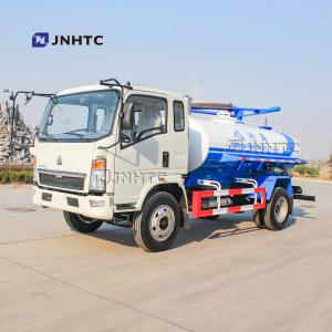 China HOWO Euro2 116hp 4X2 Sewage Suction Truck 5cbm on sale