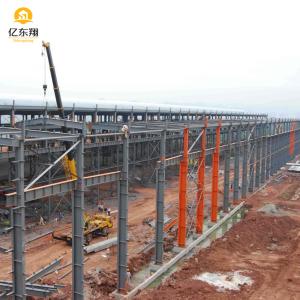 Custom Prefab Steel Warehouse With Sandwich Panels / Sliding Doors