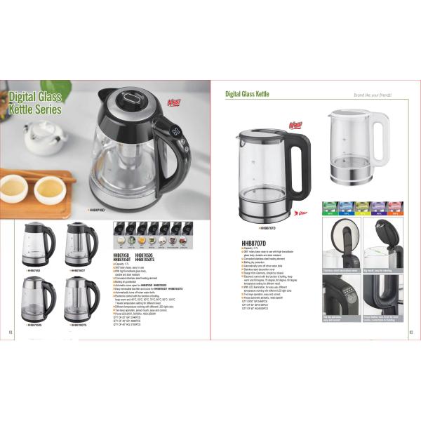 Mechanical Control Electric Glass Kettle Perfect for Household Tea Time