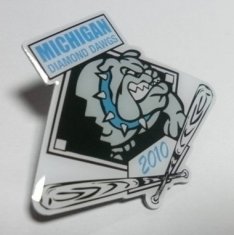 Quality Custom design brass / aluminum laser engraving lapel pin badge for sale