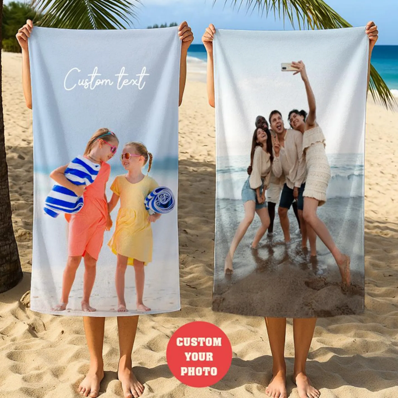 Custom Quote Beach Towel Personalized with Inspirational Quotes and Funny