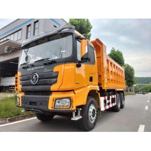 Buy SHACMAN Construction Dump Truck X3000 6x4 300Hp EuroII Yellow Tipper front lift at wholesale prices