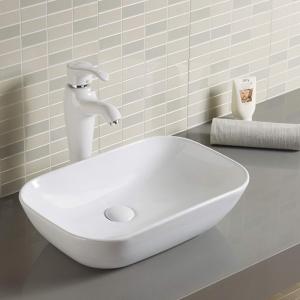 Rectangular Counter Top Bathroom Sink Impact-Resistant Materials Wash Basin