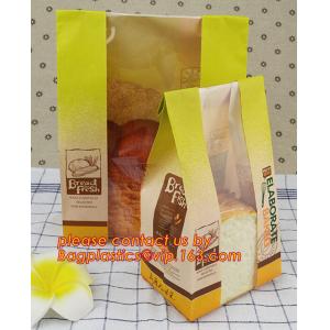 Customize Translucent Window Brown Greaseproof Kraft Paper Bag Special Opp