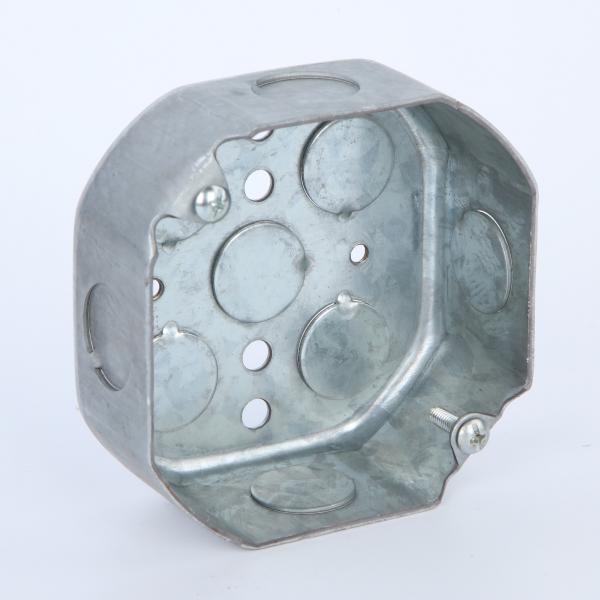 Buy Draw Steel Octangular Conduit Junction Box 1/2" Inch Zinc Plated UL Listed at wholesale prices
