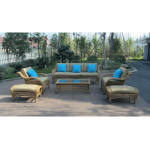 6pcs half round rattan sofa set