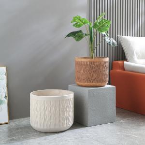 Stunning Plant Display With Fiber Clay Planters Durable And Stylish