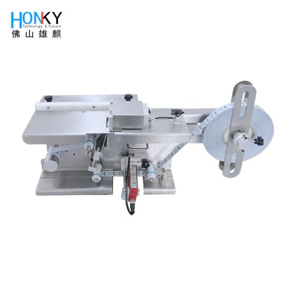 Manual Small Box Corner Labeling Machine With Transparent Label Sensor For