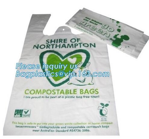 Buy Biodegradable White Trash Bags Compostable Food Waste Bags, Cornstarch 100% Biodegradable Compostable Bags On Roll For F at wholesale prices