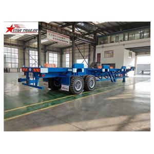 Port Transportation 20ft Container Trailer With Steel Leaf Spring Suspension