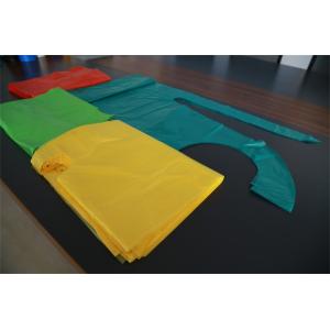 Flat Packed Disposable Polythene Aprons Smooth Surface Multi Colored Available